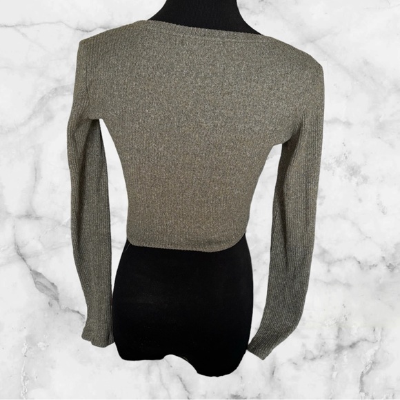 Papaya Forest Green Size Small Long Sleeve Top - Picture 4 of 10